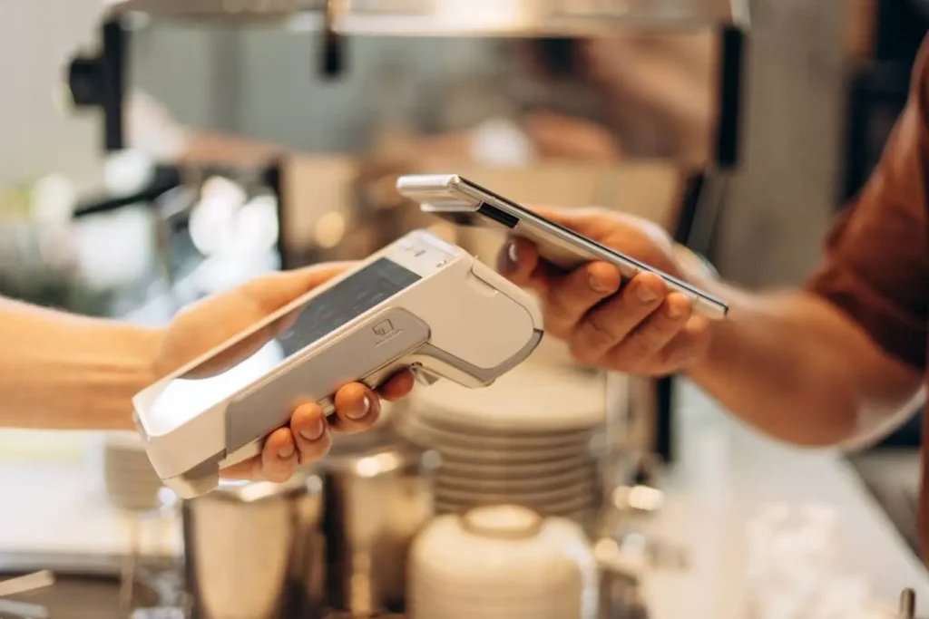 Tablet POS checkout for fast coffee orders
