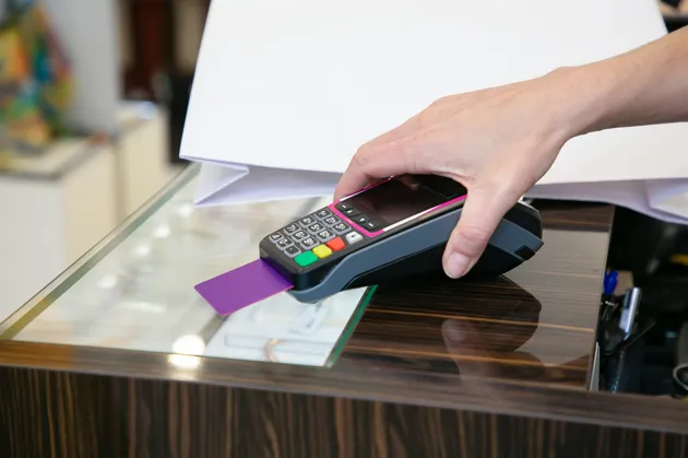 Card payment on POS terminal