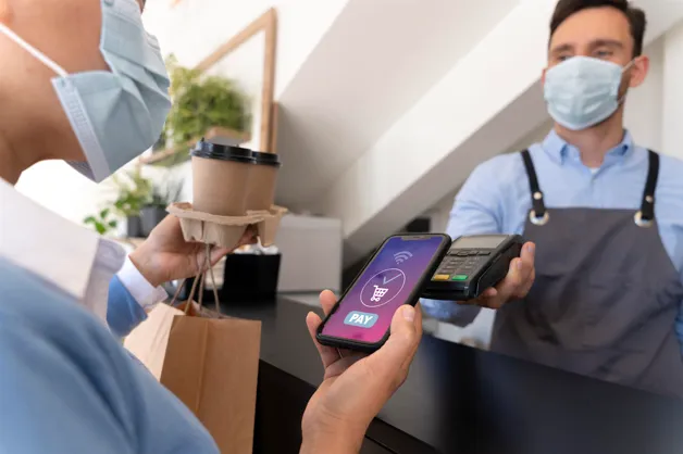 Mobile payment with contactless POS